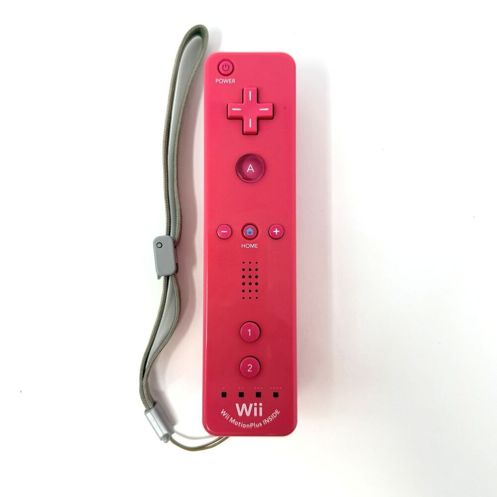 Nintendo Wii MotionPlus Pink Remote Controller OEM Tested